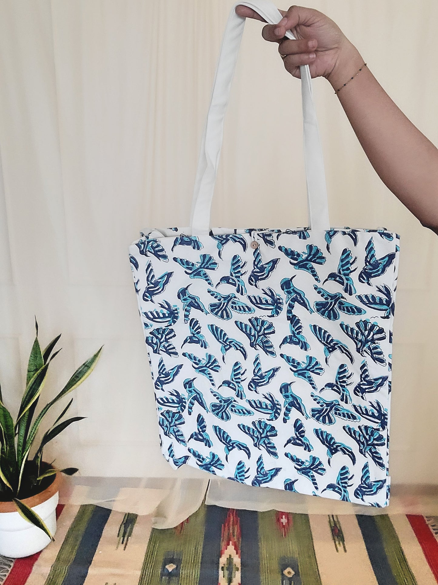 Canvas bag -Block Printed