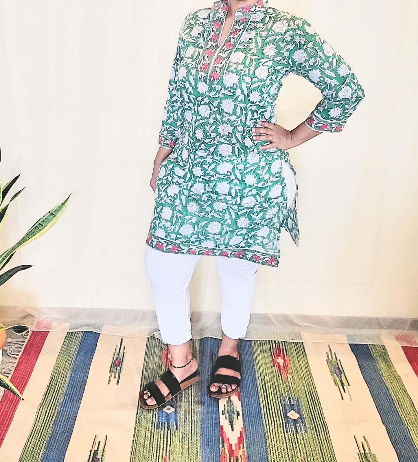 Short Kurti - Block Printed