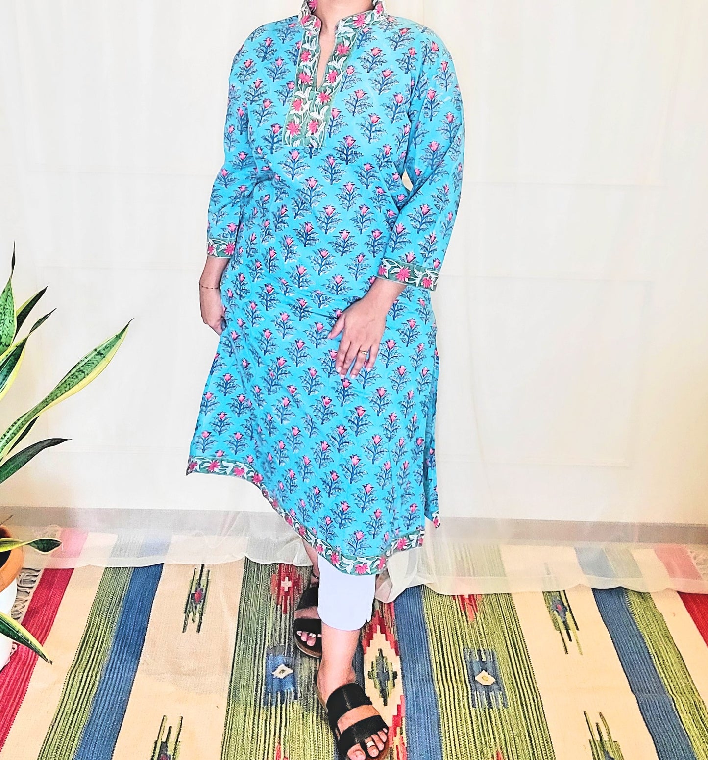 Short Kurti - Block Printed