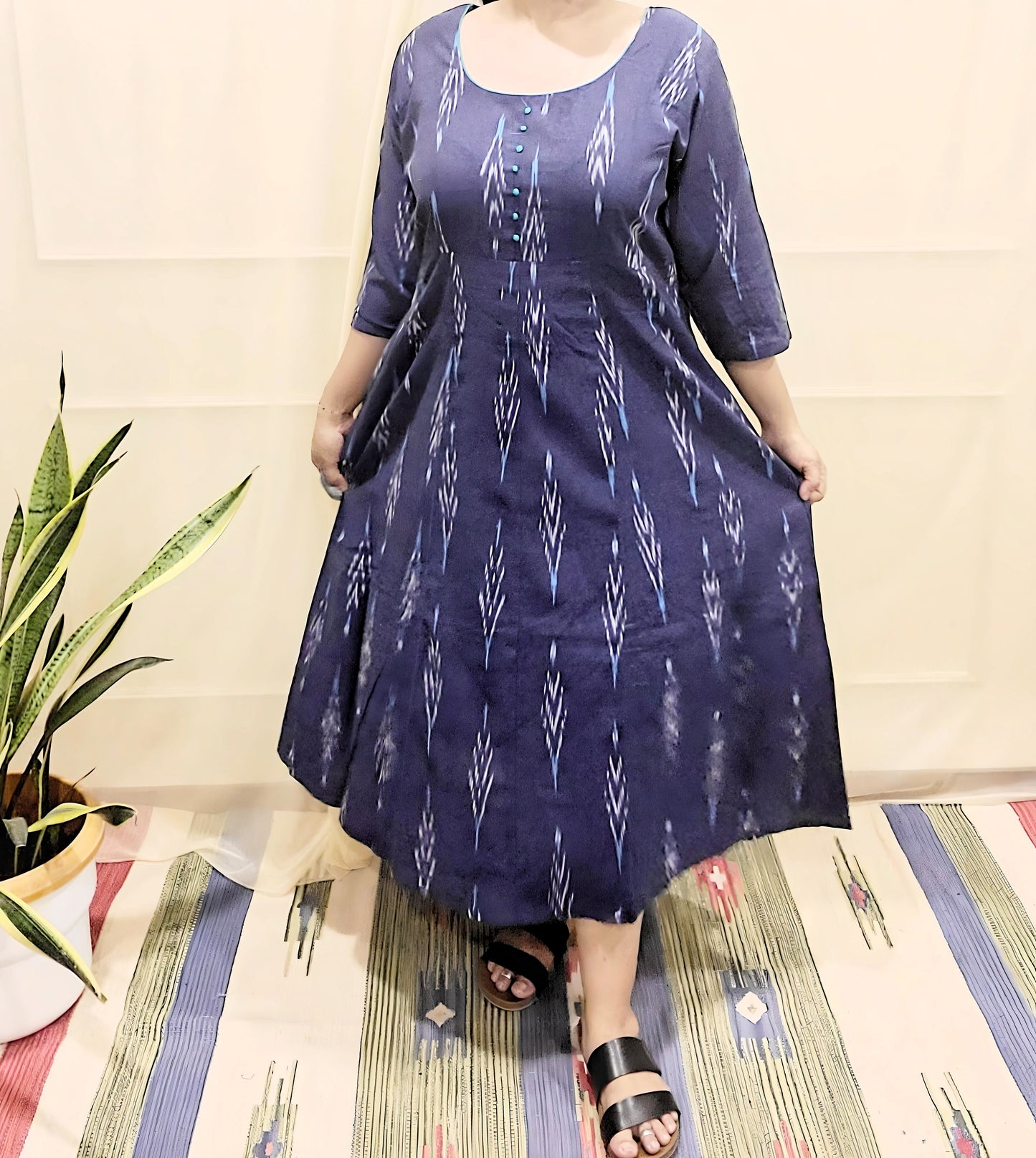 Ikkat Dress