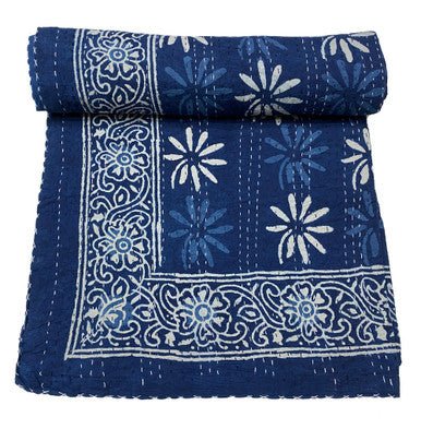 Block print 2025 kantha quilt